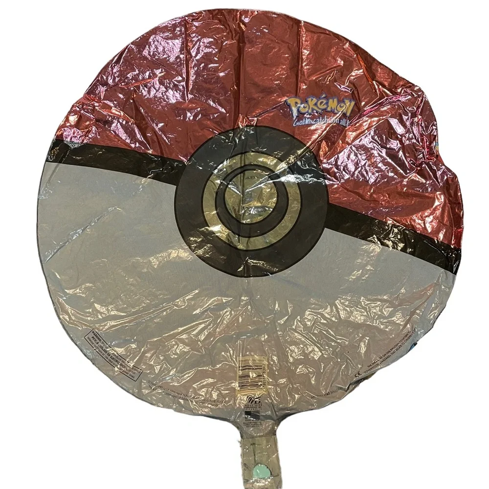 Vintage Pokémon Birthday Balloon Mylar Foil Deadstock Never Used Brand New 1999